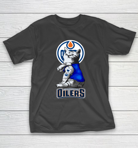 NHL My Cat Loves Edmonton Oilers Hockey T-Shirt