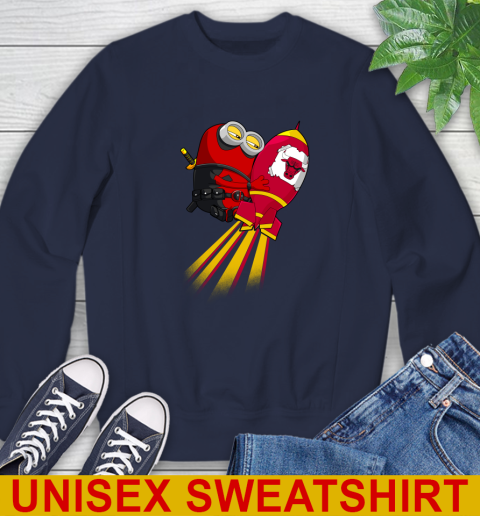 NBA Basketball Chicago Bulls Deadpool Minion Marvel Shirt Sweatshirt 2