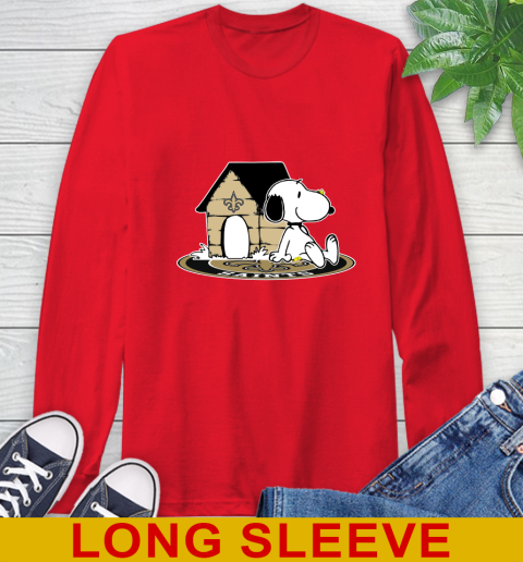 NFL Football New Orleans Saints Snoopy The Peanuts Movie Shirt Long Sleeve T-Shirt 10