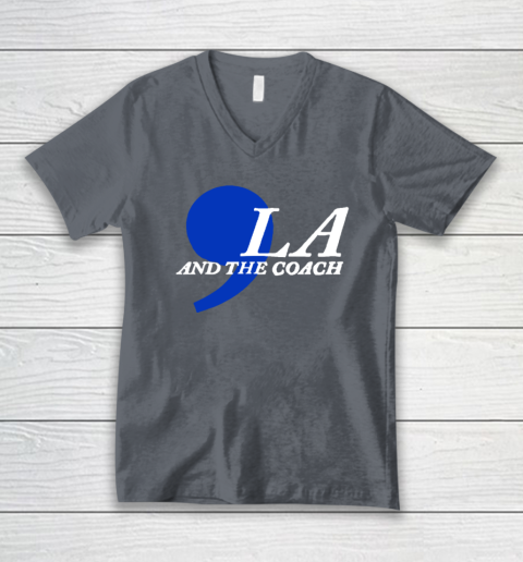Harris Walz 2024 Comma La and The Coach V-Neck T-Shirt 3