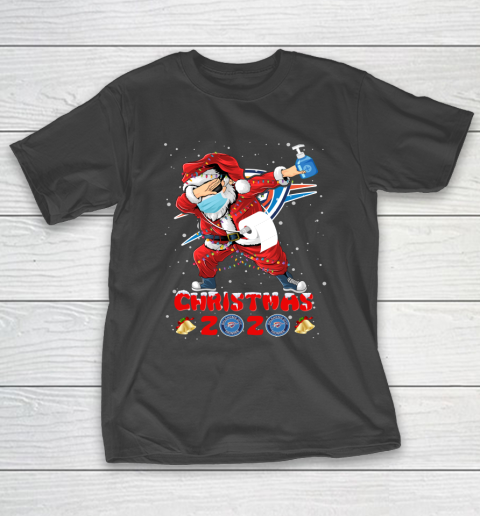 Oklahoma City Thunder Funny Santa Claus Dabbing Christmas 2020 NBA T-Shirt