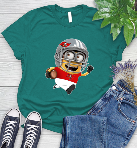 NFL Tampa Bay Buccaneers Minions Disney Football Sports Women's T-Shirt 12
