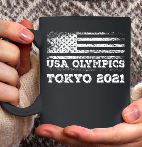 American Flag For US Team Tokyo Olympic 2021 USA Team Shirt Ceramic Mug 11oz