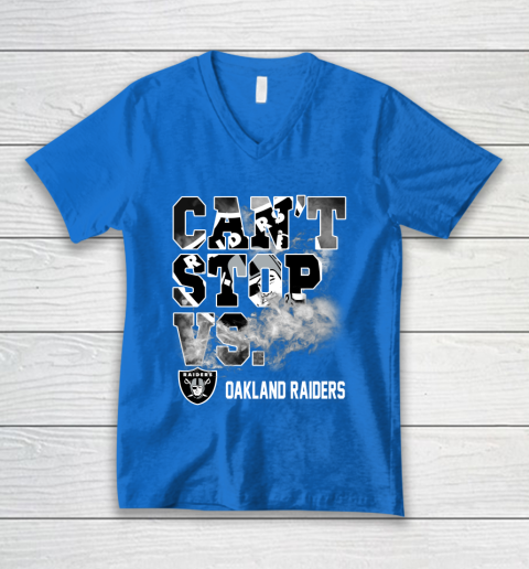 NFL Oakland Raiders Can't Stop Vs V-Neck T-Shirt 5