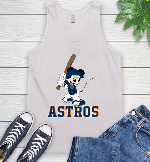 MLB Baseball Houston Astros Cheerful Mickey Mouse Shirt Tank Top 2