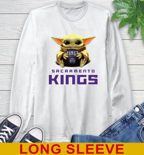 NBA Basketball Sacramento Kings Star Wars Baby Yoda Shirt 58