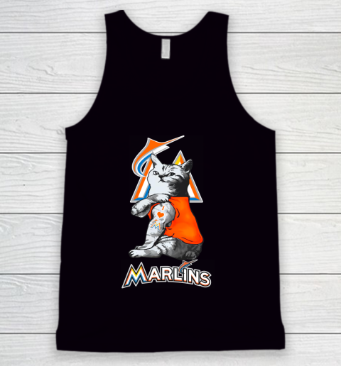 MLB Baseball My Cat Loves Miami Marlins Tank Top