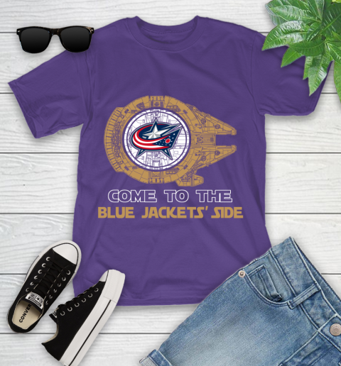 NHL Come To The Columbus Blue Jackets Wars Hockey Sports Youth T-Shirt 3