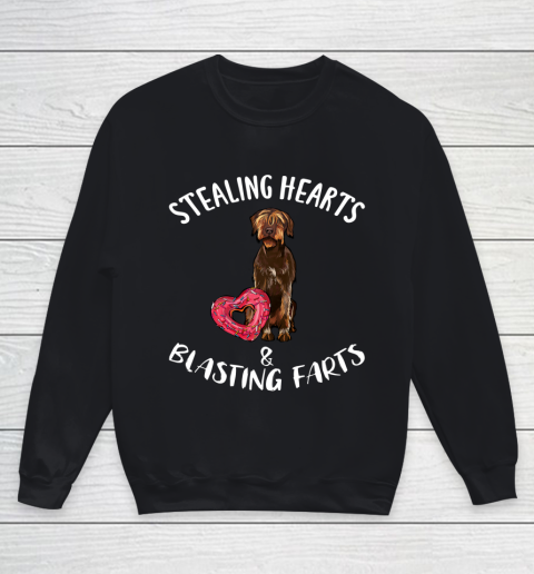 Stealing Hearts Blasting Farts Wirehaired Pointing Griffon Youth Sweatshirt