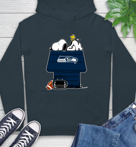 Seattle Seahawks NFL Football Snoopy Woodstock The Peanuts Movie Hoodie 7