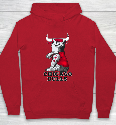 NBA Basketball My Cat Loves Chicago Bulls Hoodie 7