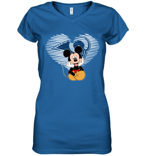 NFL Los Angeles Rams The Heart Mickey Mouse Disney Football T Shirt 8FsR8vWABrI women v neck t shirt 39 95 151514 front royal