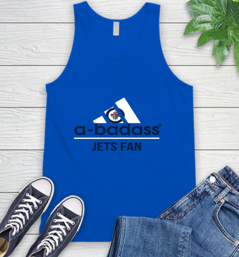 NHL A Badass Winnipeg Jets Fan Adidas Hockey Sports Tank Top 4