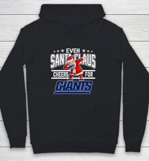 New York Giants Even Santa Claus Cheers For Christmas NFL Youth Hoodie
