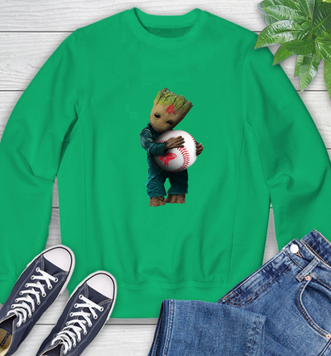 MLB Groot Guardians Of The Galaxy Baseball Sports Boston Red Sox Sweatshirt 6