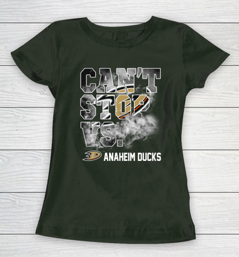 NHL Anaheim Ducks Hockey Can't Stop Vs Women's T-Shirt - Image 5