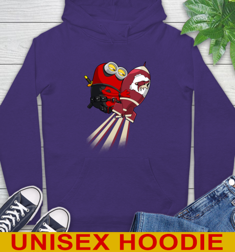 NHL Hockey Arizona Coyotes Deadpool Minion Marvel Shirt Hoodie 5