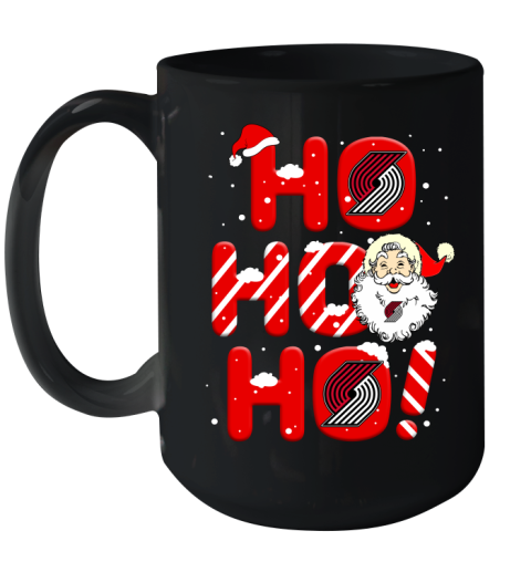 Portland Trail Blazers NBA Basketball Ho Ho Ho Santa Claus Merry Christmas Shirt Ceramic Mug 15oz