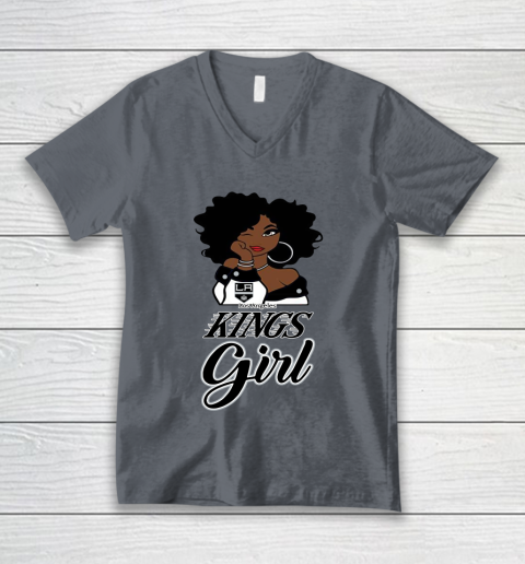 Los Angeles Kings Girl NHL V-Neck T-Shirt 5