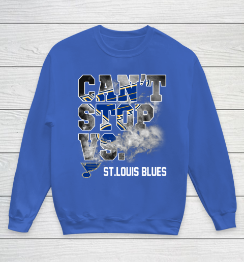 NHL St.Louis Blues Hockey Can't Stop Vs Youth Sweatshirt 6