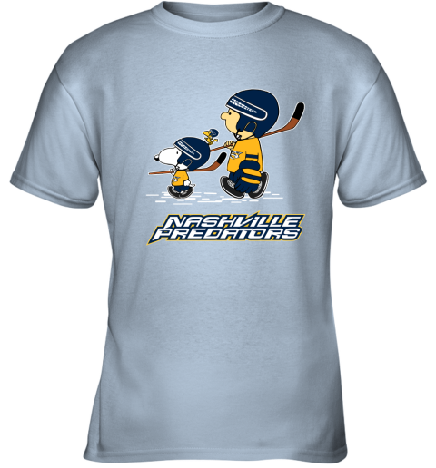 Let's Play Nashville Predators Ice Hockey Snoopy NHL Premium Men's T-Shirt 