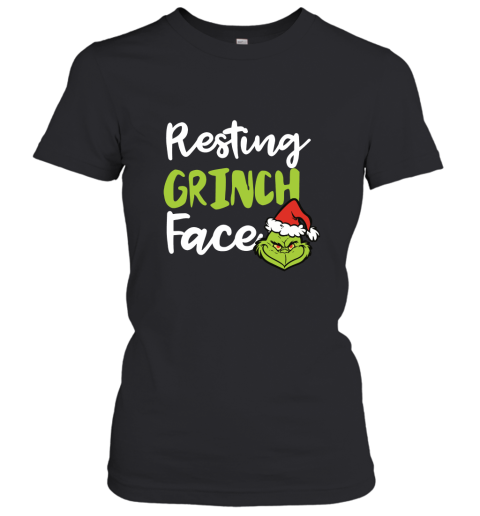 Resting Grinch Face Christmas Women's T-Shirt
