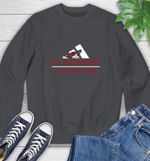NHL A Badass Arizona Coyotes Fan Adidas Hockey Sports Sweatshirt 6