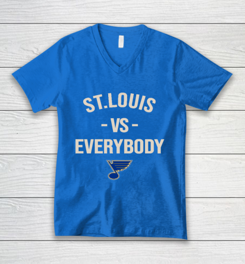 St.Louis Blues Vs Everybody V-Neck T-Shirt 5