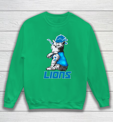 NFL Football My Cat Loves Detroit Lions Sweatshirt 5