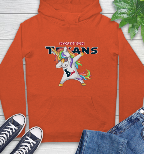Houston Texans NFL Football Funny Unicorn Dabbing Sports Hoodie 5
