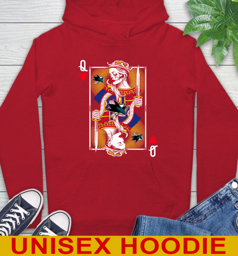 NHL Hockey San Jose Sharks The Queen Of Hearts Card Shirt Hoodie 11 NHL Hockey San Jose Sharks The Queen Of Hearts Card Shirt Hoodie - Image 11