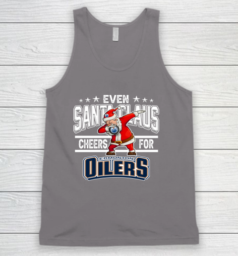 Edmonton Oilers Even Santa Claus Cheers For Christmas NHL Tank Top 6