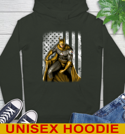 Pittsburgh Steelers NFL Football Batman DC American Flag Shirt Hoodie 12