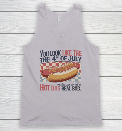 You Look Like The 4th Of July Hot Dog Tank Top 2