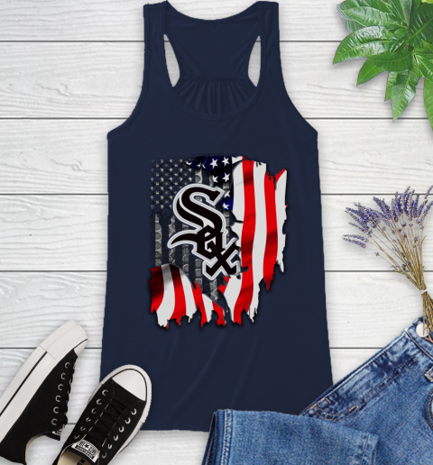 Chicago White Sox MLB Baseball American Flag Racerback Tank 10