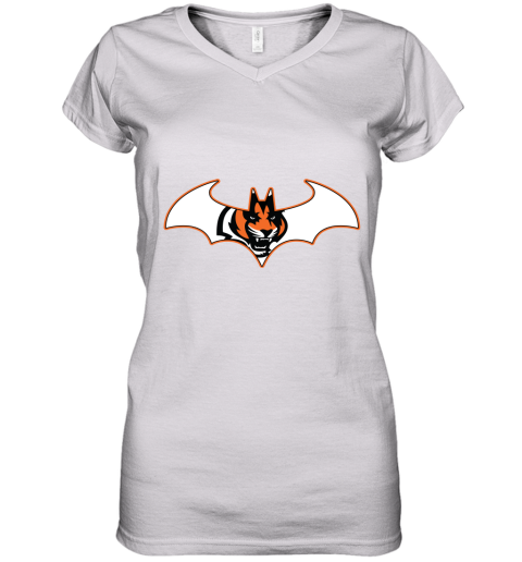 We Are The Cincinnati Bengals Batman NFL Mashup Women's V-Neck T-Shirt