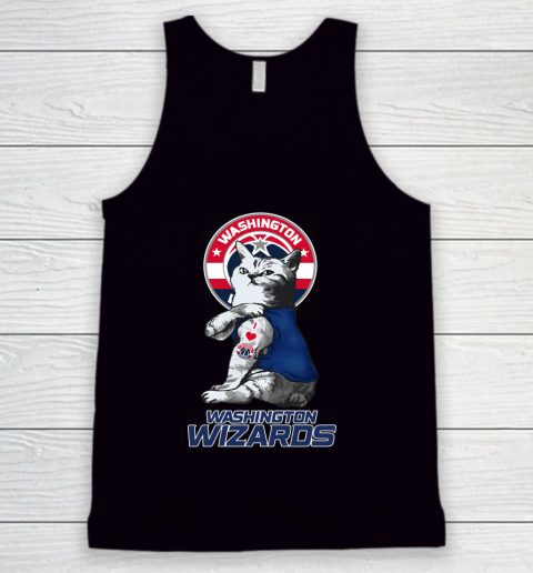 NBA Basketball My Cat Loves Washington Wizards Tank Top