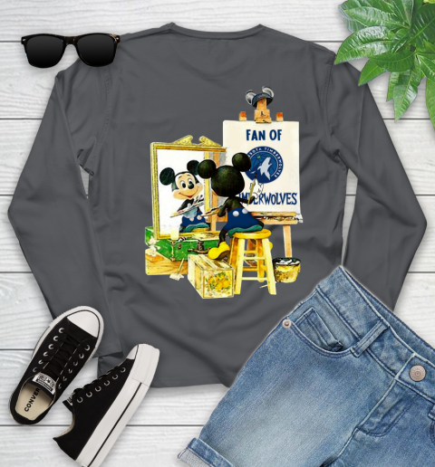 NBA Basketball Minnesota Timberwolves Mickey Drawing Shirt 120
