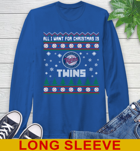 MLB All I Want For Christmas Is Minnesota Twins Baseball Sports 65