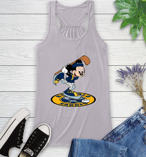NHL Hockey Buffalo Sabres Cheerful Mickey Disney Shirt Racerback Tank 5
