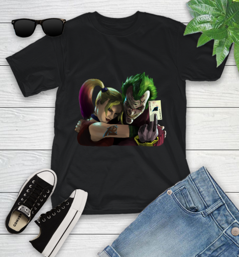 Carolina Panthers NFL Football Joker Harley Quinn Suicide Squad Youth T-Shirt 2