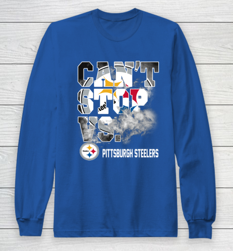 NFL Pittsburgh Steelers Can't Stop Vs Long Sleeve T-Shirt 6