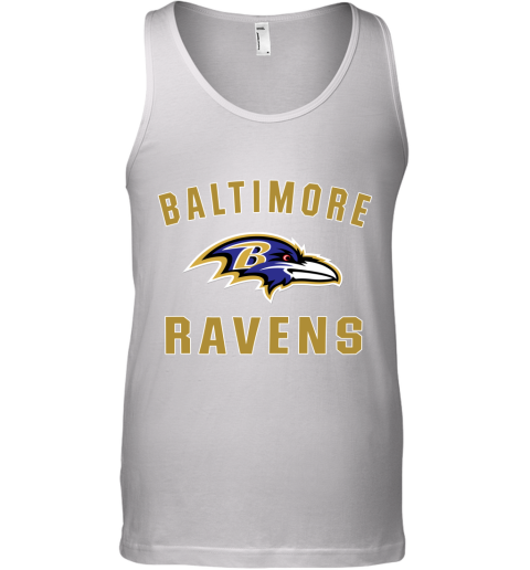 Men_s Baltimore Ravens NFL Pro Line by Fanatics Branded Gray Victory Arch T Shirt Tank Top