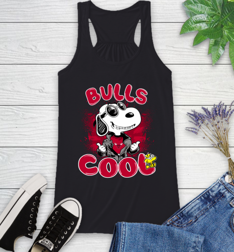 NBA Basketball Chicago Bulls Cool Snoopy Shirt Racerback Tank