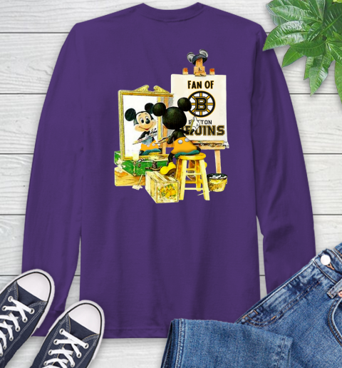 NHL Hockey Boston Bruins Mickey Drawing Shirt 58