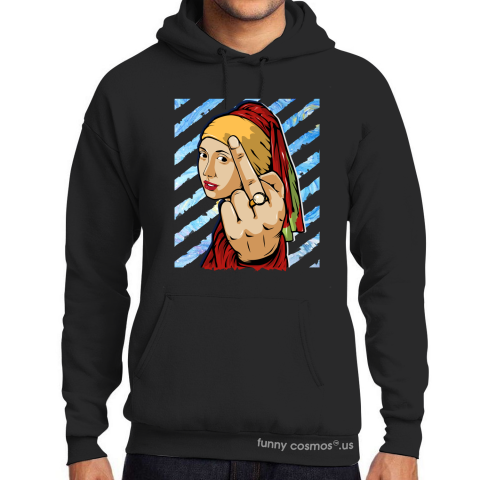 Air Jordan 5 What The Matching Sneaker Tshirt The girl With The Pearl Earing Middle Finger Red and Yellow Jordan Tshirt