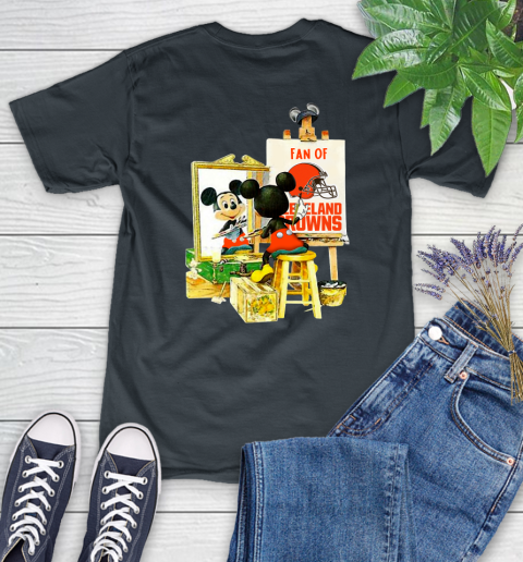 NFL Football Cleveland Browns Mickey Drawing Shirt 87