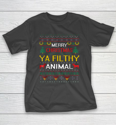 Filthy Animal Ya Merry Christmas Ugly T-Shirt
