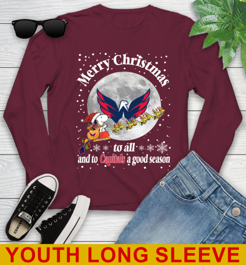 Washington Capitals Merry Christmas To All And To Capitals A Good Season NHL Hockey Sports Youth Long Sleeve 6
