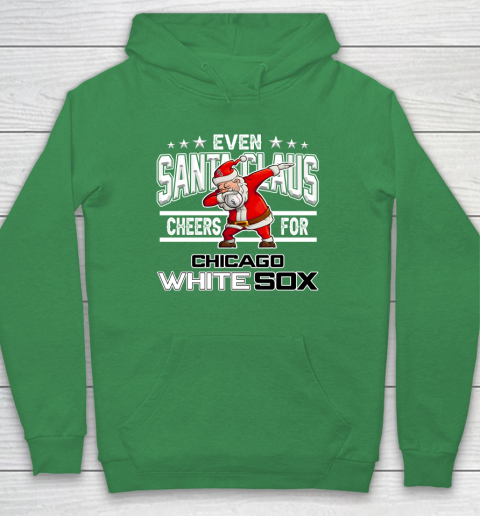 Chicago White Sox Even Santa Claus Cheers For Christmas MLB Hoodie 5